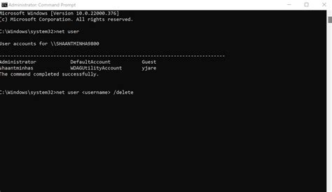 Remove Local User 的图像结果