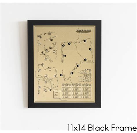 Inwood Forest Country Club Outline (Print) – GolfBlueprints