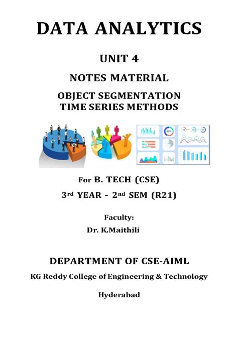 DATA ANALYTICS UNIT 4 LECTURE NOTES: SEGMENTATION & TIME SERIES - Studocu