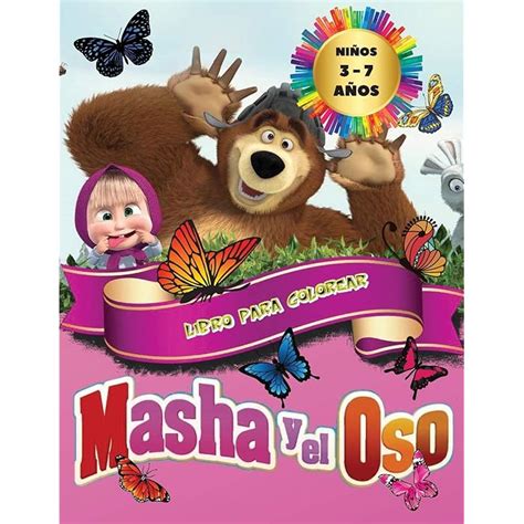 Buy Masha y el Oso - Libro para Colorear Niños 3 - 7 Años: Todos ...