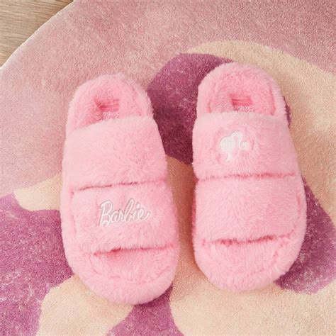 Miniso Barbie Capsule Series Fashion Slippers,Home Furry Slippers ...