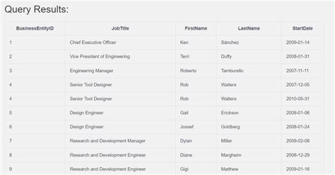 SQL Where and Inner Join Examples 的图像结果