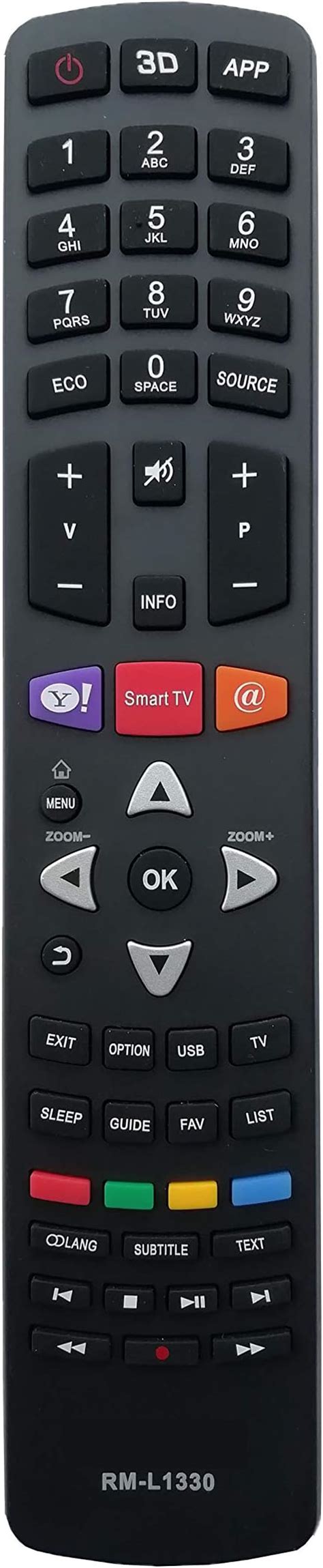 Buy LipiWorld® RM-L1330 Universal TV Remote Control (Suitable for TCL ...