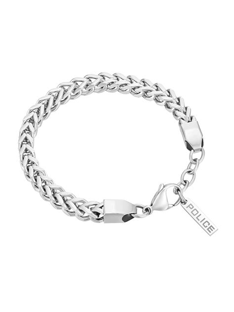 Police Pinched Silver Bracelet For Men - PEAGB0006702 : Amazon.in ...
