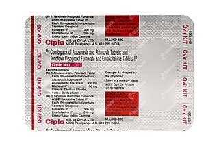 Qvir Kit 300/100 MG | Order Qvir Kit 300/100 MG Tablet Online at Truemeds