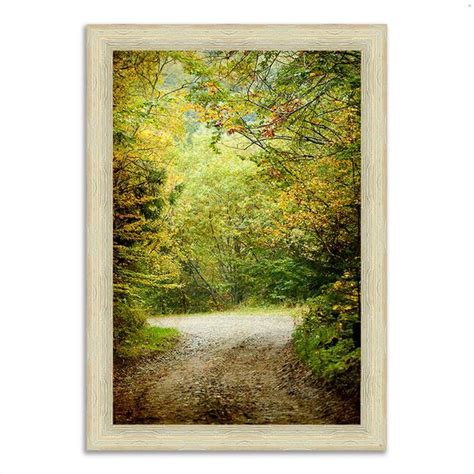 Tangletown Fine Art White Wood Framed 26-in H x 36-in W Landscape Paper ...
