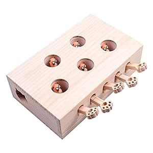 Lyla Cat Tease Punch Funny Interactive Toys Wood Whack Mouse Puzzle Box ...
