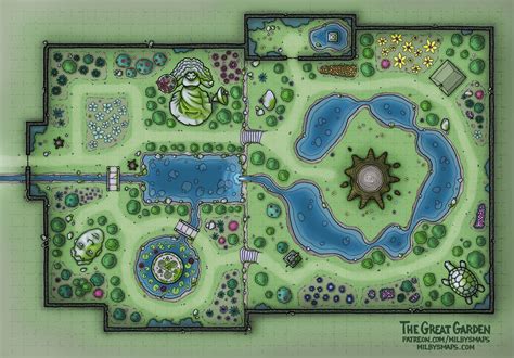 The Great Garden [43x30] : r/dndmaps