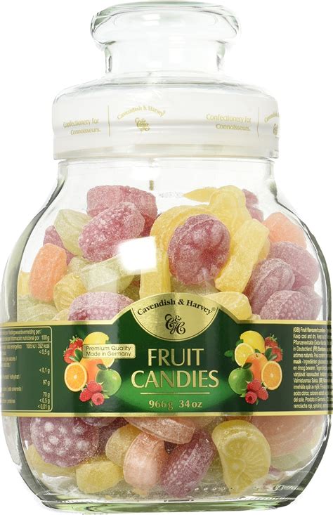 Amazon.com : Cavendish & Harvey | Fruit Hard Candy Drops | 34 Ounce Jar ...