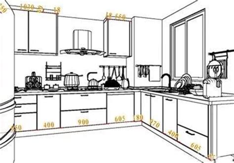 橱柜设计图带尺寸,橱柜图图,橱柜尺寸标准尺寸(第5页)_大山谷图库