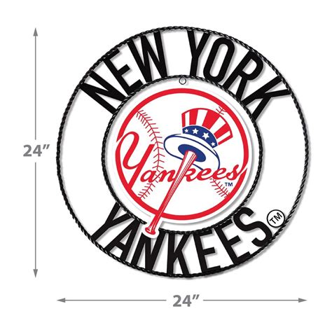 New York Yankees 24" Wrought Iron Wall Art, 584-2001