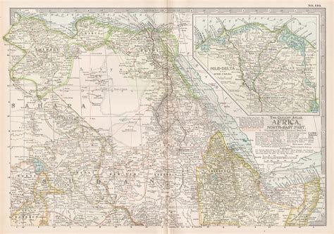Unknown - Africa. North-East Part. Century Atlas antique vintage map For Sale at 1stDibs ...