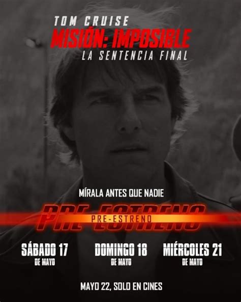 Misión Imposible: La Sentencia Final tendrá preestreno en Cinemex