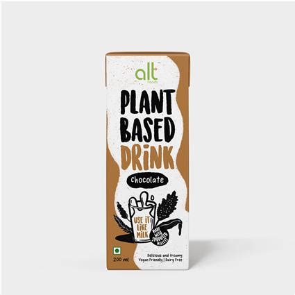 Buy Alt Foods Plant Based Drink Chocolate, 200ml Tetra Pack Online at ...
