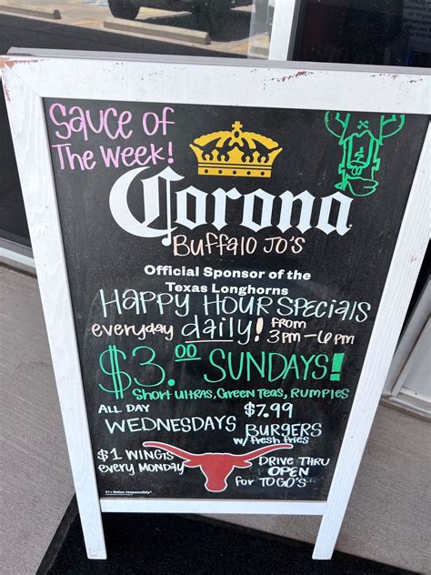 Buffalo Jo’s – Menu – Midland – Midland Menus