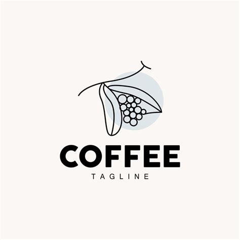 Logo del caffè Coffee Tree Design Cafe Drink Vector Icon Brand ...