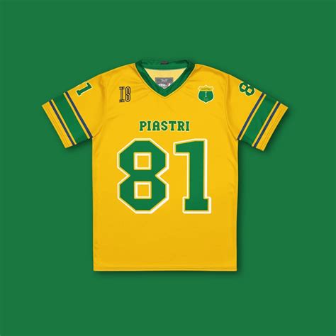 Oscar Piastri Australian GP Mclaren F1 Football Jersey, F1 Clothing ...