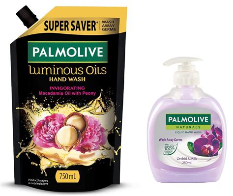 Buy Palmolive Luminous Oils Invigorating Liquid Hand Wash, 750ml Refill ...