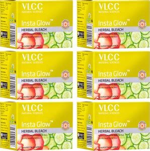 VLCC Insta Glow Herbal Bleach (Pack of 6) Price in India - Buy VLCC ...
