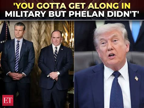 'He had conflicts…': Trump reveals real reason behind Navy Secy Phelan ...