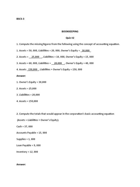 Image result for Bookkeeping Test Practice