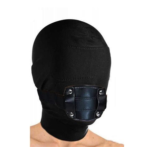 Bondage Head Mask Face Hood Harness Oral Plug Gag | Ubuy India