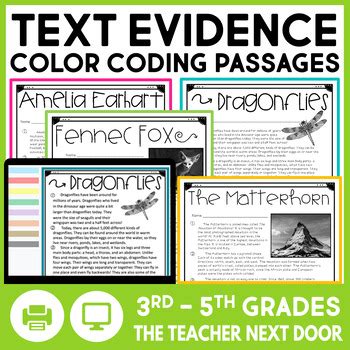 Image result for Color Coding Evidence 4th Grade