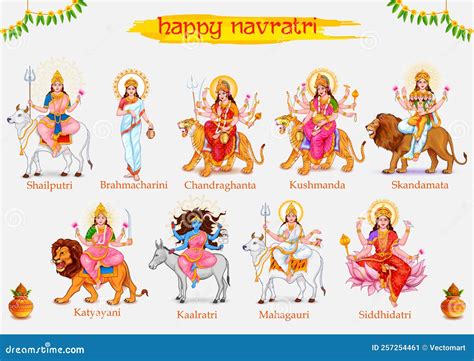Goddess Shailputri Devi For The First Navadurga Of Navratri Festival ...