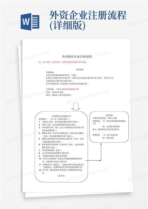 2021年注册外资公司详细流程Word模板下载_编号ldmddkka_熊猫办公