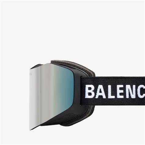 Ski Mask Goggles in Mirror Silver | Balenciaga GB