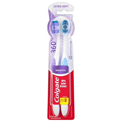 Buy Colgate Enamel Health Sensitive Toothbrush, Extra Soft, 2 ct Online ...