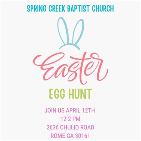 Easter Egg Hunt, 2636 Chulio Road, Rome, GA, Silver Creek, 12 April ...