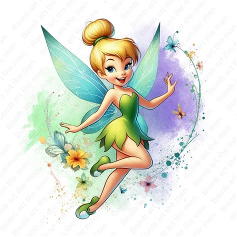 Tinkerbell Png, Tinkerbell Clipart, Cute Fairy Clipart, Transparent Design, Instant Download - Etsy