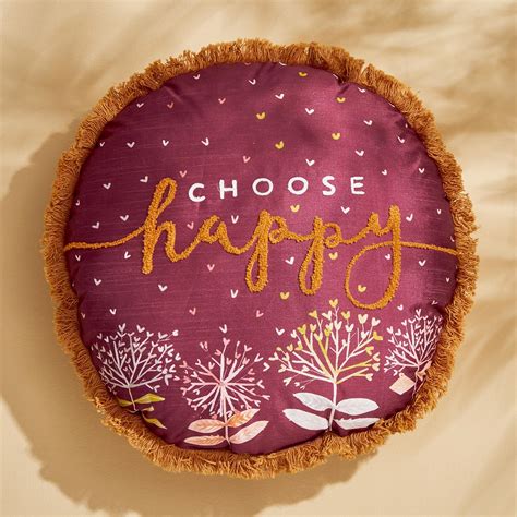 Buy Spinel Embroidered Filled Cushion - 40x40cm from Home Centre at ...