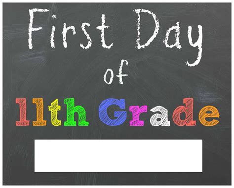 FREE Back to School Printable Chalkboard Signs for First Day of School ...