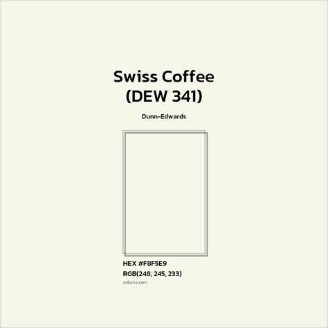 Dunn-Edwards Swiss Coffee (DEW 341) Paint - color codes, matching ...