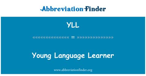 Definition YLL: Junger Fremdsprachenlerner - Young Language Learner