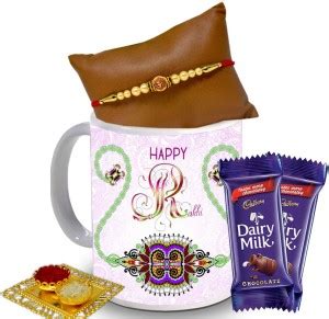 Midiron Rakhi with Sweets for brother| Chocolate, Mug, Rakhi with Roli ...