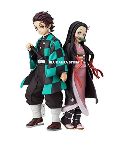 Buy Blue Aura Demon Slayer Nezuko Action Figure for Anime Fans ...
