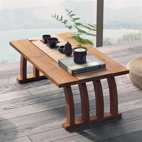 Amazon.com: JIXDILO Japanese Floor Table, Bamboo Tea Table Low Coffee ...