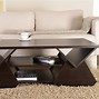 Image result for Modern Wood and Glass Coffee Table