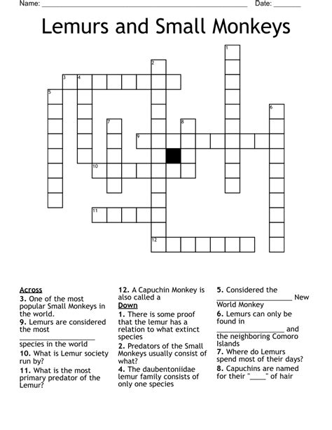 Madagascar Word Search - WordMint