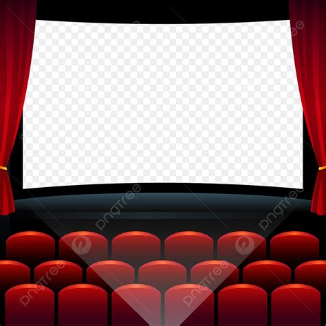Movie Theater Seats Clipart Transparent PNG Hd, Cinema Room Movie ...