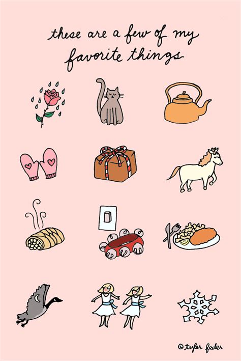 My Favorite Things Printable