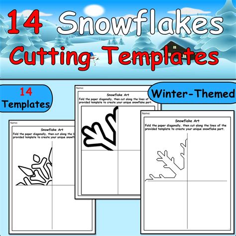 Paper Snowflake Cutting Templates