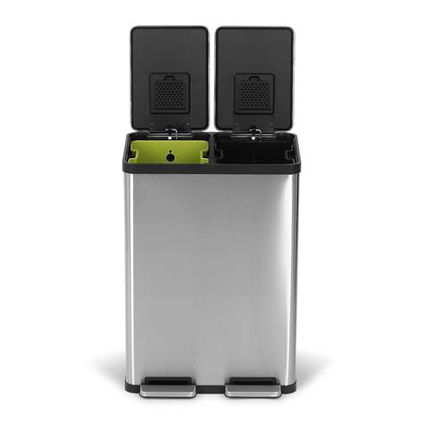 Simpli-Magic Dual Compartment Trash Can with Separate Foot Pedals ...