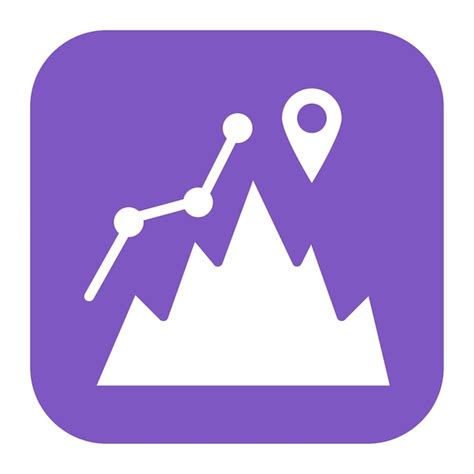 Climbing map icon vector image can be used for rock climbing | Premium ...