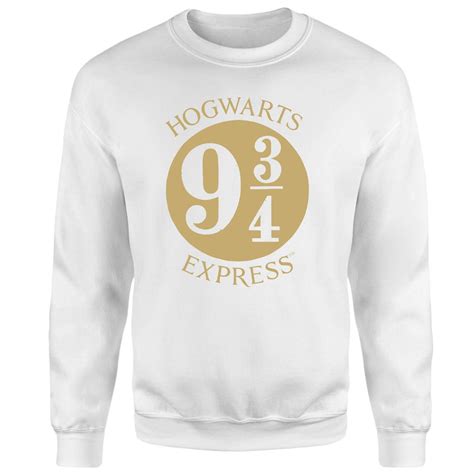 Harry Potter Platform Sweatshirt - White Clothing - Zavvi UK