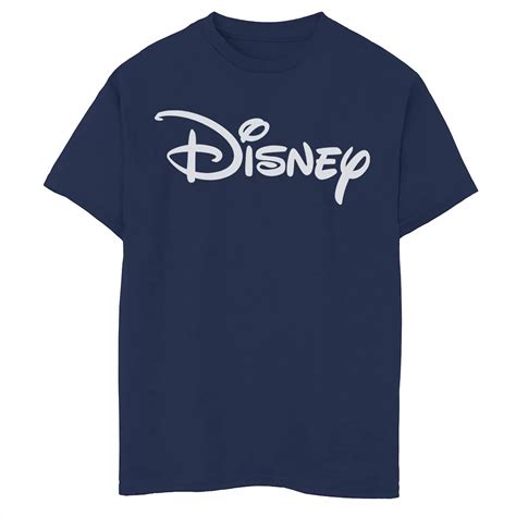 Disney Boys 6-20 Pale Yellow Logo Graphic Tee