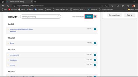 Clear Bing Search 的图像结果
